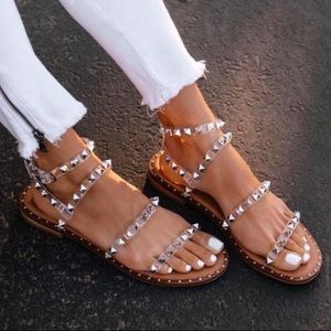 Alexis Jelly Studded Slide Sandals, Free Shipping!